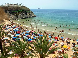 Benidorm: plages, soleil et mer. appartements vacances, benidorm, espagne